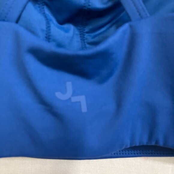 WT JoyLab Women's L Deep Sea Blue Strappy Athletic Sports Bra Removable Pads - Picture 9 of 13